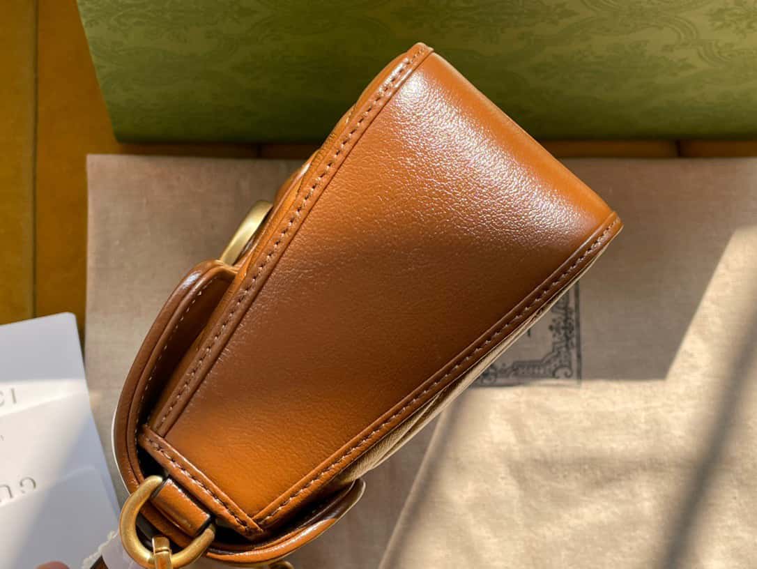 Gucci GG Marmont Mini Top Handle Bag 583571 21x15.5x8cm